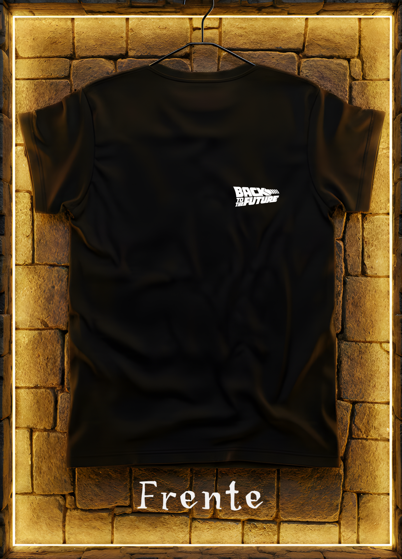 Playera DeLorean Time Machine Edition – Negra o Blanca | Diseño Trasero