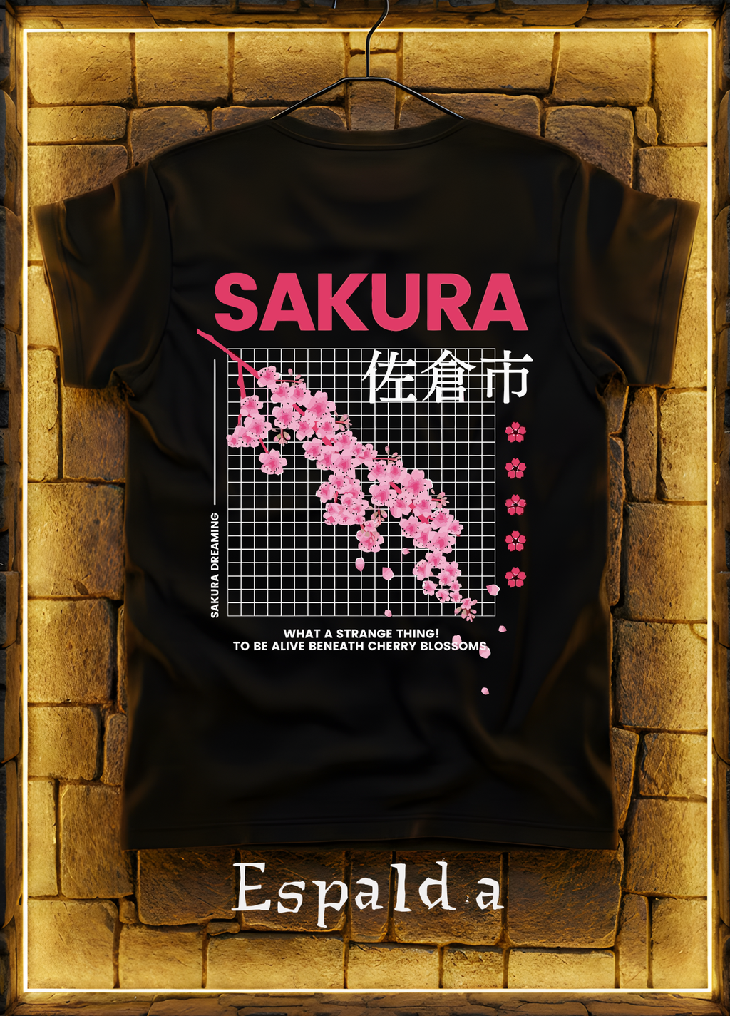 Playera Sakura Dreaming – Diseño Japonés Floral