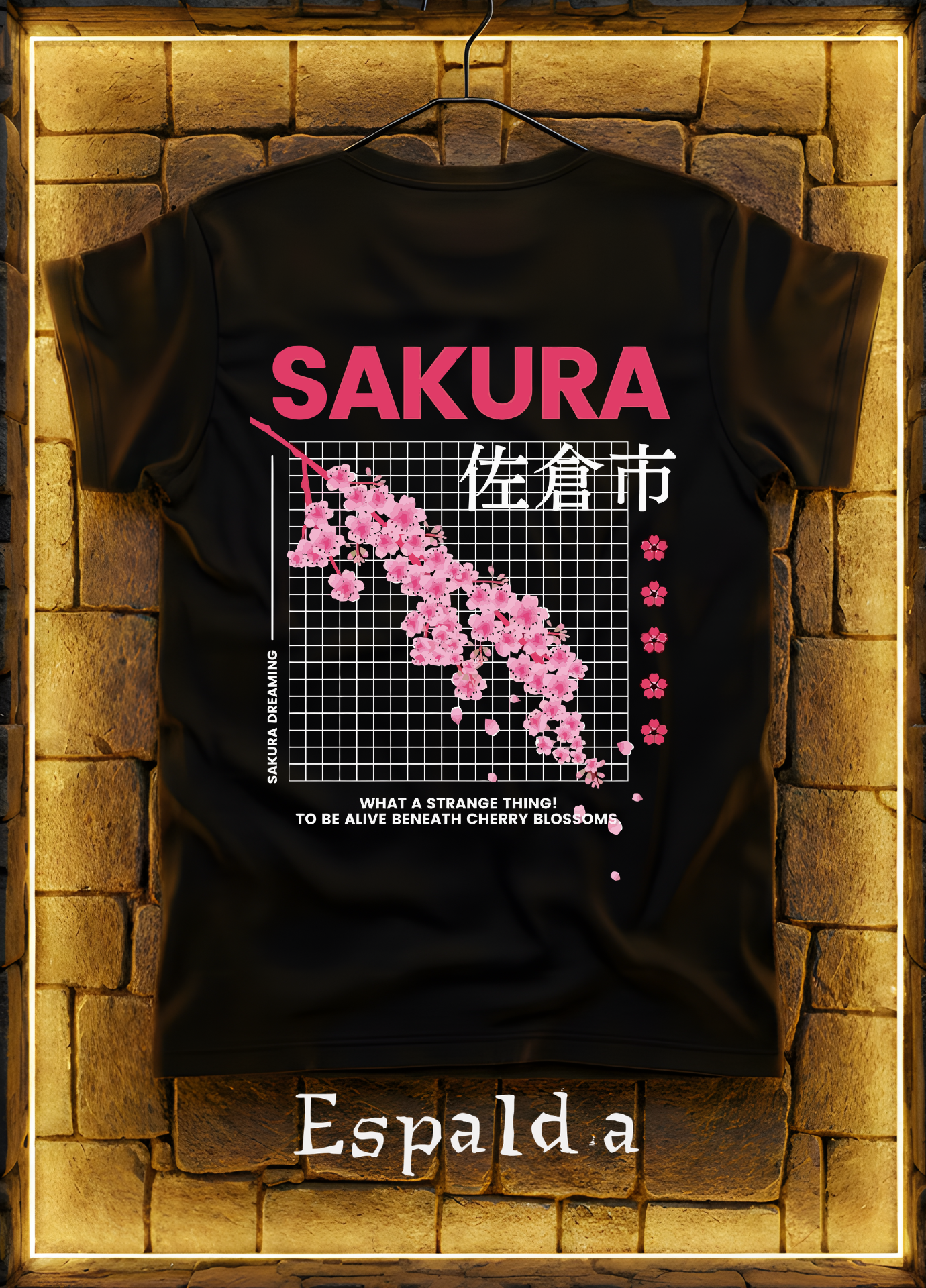 Playera Sakura Dreaming – Diseño Japonés Floral