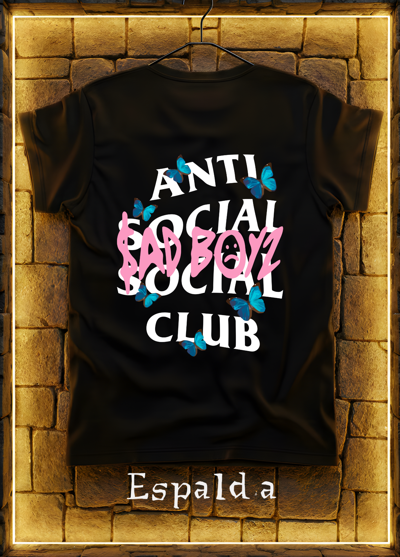 Playera ASSC Sadboys Edition – Negra | Diseño Espalda