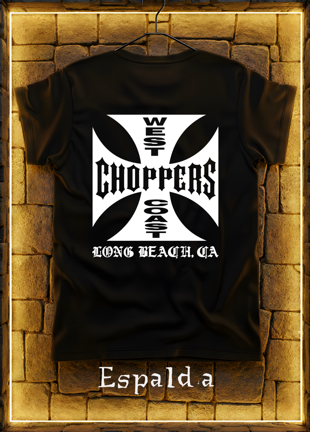 Playera Brian O'Conner Choppers West Coast  | Diseño Trasero