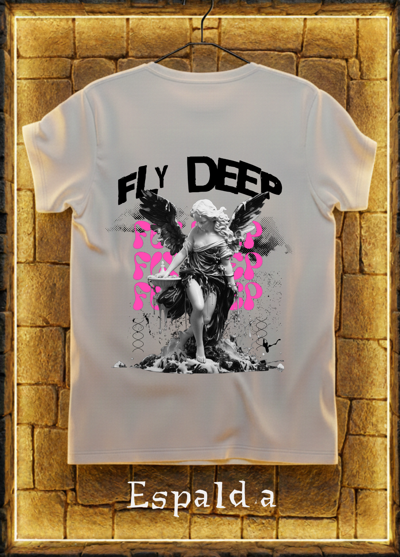 Playera Fly Deep Angel Edition – Negra o Blanca | Diseño Espalda