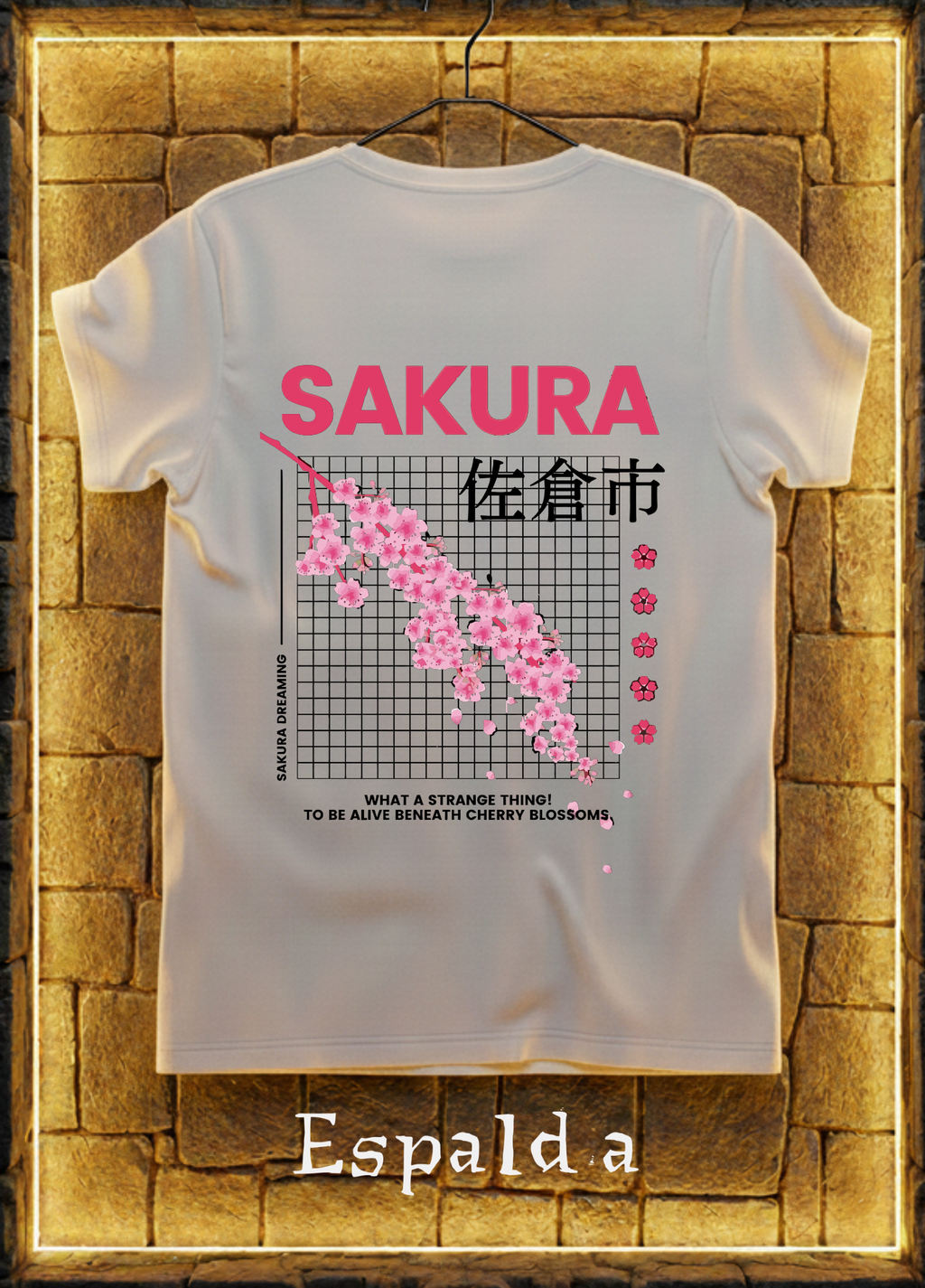 Playera Sakura Dreaming – Diseño Japonés Floral