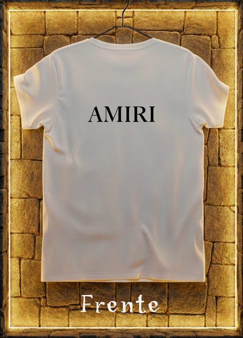 Playera AMIRI Snake Dagger Edition – Blanca | Diseño Espalda